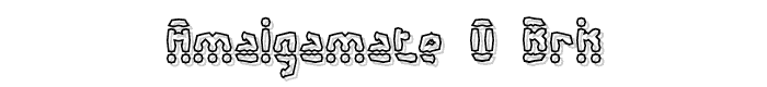 Amalgamate O BRK font